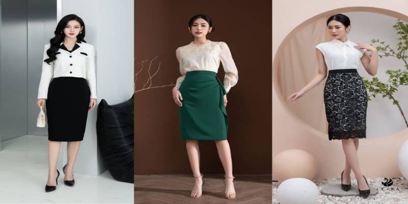 Mặc chân váy bút chì đẹp như Sao